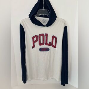 Polo Ralph Lauren men’s tshirt hoodie‎ long sleeve Raglan size Medium